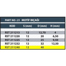 RESİSTE 40MM CNC MOTİF BIÇAĞI
