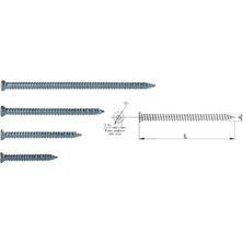 Lisinya 202 Buldex Vida 7,5 x 80 Dübelsiz Vida 8 cm 10 Adet - 329649-1453