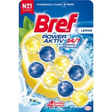 Bref Power Aktiv Katı Klozet Blok Limon Kokulu 2'li Paket