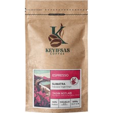 Keyifsas Coffee Endonezya Sumatra Espresso Kahvesi 1 kg Çekirdek Veya Öğütülmüş