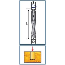 8X70 Sağ Çoklu Delik Matkabı (Düz/yarım Delik)