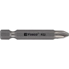 Vosco Bits Uç Matkap Ucu Tornavida Ucu Vidalama Ucu Pz2-50 mm  - 1 Adet