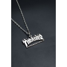Had Safha Accessories Thrasher Magazine Düz Zincir Kolye