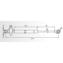 Hafele Runa Gazlı Piston Amortisör Frenli 80N 4lü Avantaj Paket