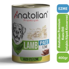 Anatolian Premium Adult Lamb Pate Kuzulu Yetişkin Köpek Ezme Konserve 400 gr x 12 Adet