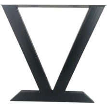 A&N Dekor Dekor Metal Masa Ayağı / 4-6 Kişilik / Siyah / 2 Adet / 58X6X70(H), AN0192