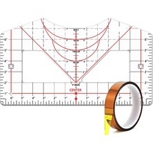 Gorgeous Vinil Hizalama Için Tişört Cetvel Kılavuzu, Isı Bandı ile (Yurt Dışından)