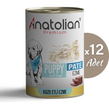 Anatolian Premium Puppy Lamb Pate Kuzulu Ezme Yavru Köpek Konservesi 400 gr x 12 Adet