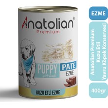 Anatolian Premium Puppy Lamb Pate Kuzulu Ezme Yavru Köpek Konservesi 400 gr x 12 Adet