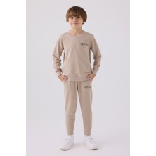 Rolypoly Erkek Çocuk Krem Eşofman Takımı