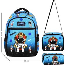 Ortapedik Sırt Destekli Karakterli 3 Lü Set  Okul Çantalarımız  (Çanta Kalemlik Beslenme )