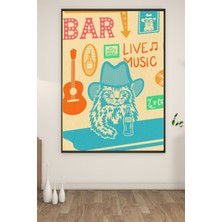 Bs Baskı A3 Bar Cat Baskılı Poster