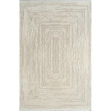 Pierre Cardin Voyage KJ05A Gri Krem Viskon Akrilik Yumuşak Dokulu Modern Eskitme Halı