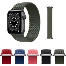 Apple Watch Örgü Hasır 5 Li  Paket Seri 2-10 Arası 38-40-41 mm Uyumlu Lastikli Kordon Kayış