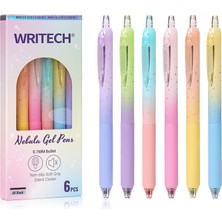 Wrıtech W-0163 Soft Grıp Nebula Sarı/mavi Gövde Mavi Jel Kalem - 12'li Kutu