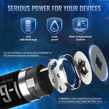 I-Gen Batteries I-Gen G429 4'lü Pil Şarj Aleti + 4 Adet AA Pro 2950 mAh Şarjlı Kalem Pilli Set

