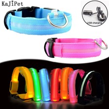 Fuhao Shop A Kırmızı Stil U41-52CM Naylon Pet Köpek Yaka LED USB Şarj Edilebilir Parlak Köpek Yaka LED Işık Gece Güvenlik Flaş Aydınlatmalı Parlayan Yaka Köpekler Pet Yavru Için (Yurt Dışından)