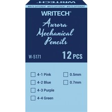 Wrıtech W-5171 Aurora 0,7mm Lila Gövde Versatil Kalem - 12'li Kutu