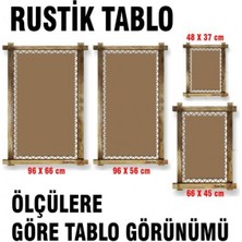 P Parla Kanvas Kayık LED Işıklı Rustik Tablo