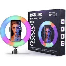 Notech Soft Ring Light MJ30 12" 30 cm  Rgb LED Halka Işık Tripodlu Selfie Işığı