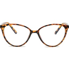 Cateye Mavi Işık Filtreli Gözlük Blueblock Kedi Gözü Köşeli, Optik Uyumlu Camları Değişebilir