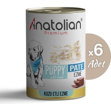 Anatolian Premium Puppy Lamb Pate Kuzulu Ezme Yavru Köpek Konservesi 400 gr x 6 Adet