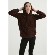 TBN Kapüşonlu Peluş Sweatshirt