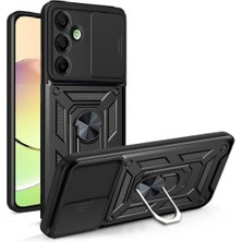 Coolacs Samsung Galaxy A16 ile Uyumlu Kılıf Magnetik Standlı Kamera Korumalı Sürgülü Kapak