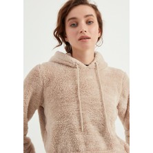 TBN Kapüşonlu Peluş Sweatshirt