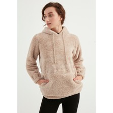 TBN Kapüşonlu Peluş Sweatshirt