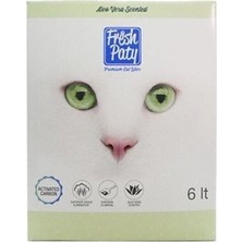 Fresh Paty Aloe Vera Kokulu Aktif Karbon Topaklaşan Bentonit Kedi Kumu 4 x 6 L