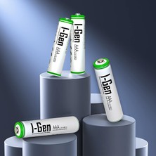 I-Gen Batteries I-Gen B110 4 Adet AAA 650 Mah Şarj Edilebilir İnce Kalem Pil 1.2V Ni-MH Şarjlı Pil

