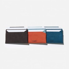 Craighill Batten Card Wallet Kartlık Turuncu Üç Gözlü Kartlık Süet Ultraesnek
