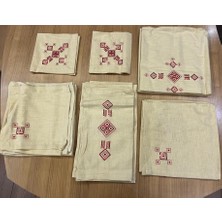 Evita-Nisan Keten Masa Örtüsü Takımı