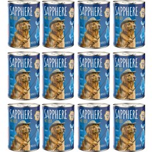 Sapphere Balıklı Yetişkin Köpek Maması Konserve 400 gr 12 Adet