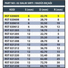 Sap 6mm R5 Balık Sırtı / Radüs Bıçağı