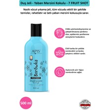 Apis Natural Cosmetics Duş Jeli - Yaban Mersini Kokulu - 7 Fruıt Shot - 500 ml