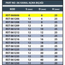 6x6 Tarama / Kanal Açma Bıçağı