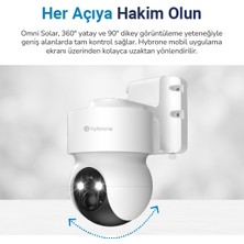 Hybrone Omni Solar Hareketli Dış Ortam Wi-Fi Akıllı Kamera