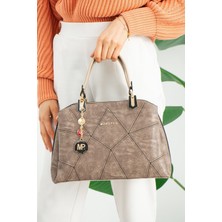 Kadın El ve Omuz Çantası 3 Bölmeli Çanta