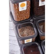 Nia 92 Parça Kare Erzak ve Bakliyat Saklama Kabı Baharat Seti 12X300ML 10X(350ML500ML1100ML)4X1700ML