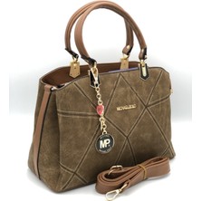 Kadın El ve Omuz Çantası 3 Bölmeli Çanta