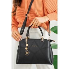 Kadın El ve Omuz Çantası 3 Bölmeli Çanta