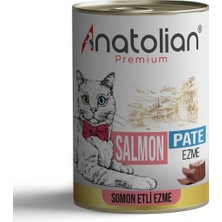 Anatolian Premium Adult Salmon Pate Somonlu Yetişkin Ezme Kedi Konservesi 400 gr