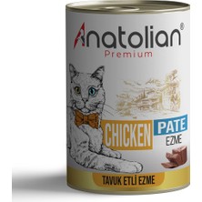 Anatolian Premium Adult Chicken Pate Tavuklu Ezme Yetişkin Kedi Konservesi 400 gr