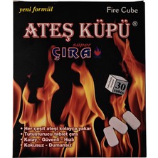 Ateş Küpü Şömine Tutuşturucu Çıra Mangal Soba Tutuşturucu 2 Paket 60 Adet