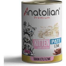 Anatolian Premium Kitten Chicken Pate Tavuklu Ezme Yavru Kedi Konservesi 400 gr