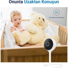 Hybrone Flex Wi-Fi Akıllı Bebek Kamerası, Ağlama Algılama, Ninni Çalma, Sıcaklık ve Nem Ölçümü, 
Bebeğinizle Uzaktan Konuşma