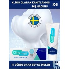 Clinomyn Sigara Içenler Için Smokers Diş Beyazlatan Diş Macunu 6'Lı Paket