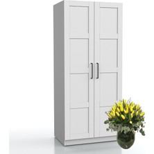 Dekorex MNT-211-BEYAZ -Iki Kapaklı Gardırop